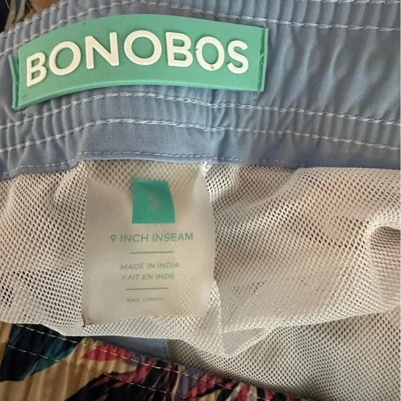 Bonobos Men's Swim Trunk Size S Floral Colorful Board Shorts Swim 9” Inseam(h8 - Picture 6 of 11